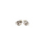 White gold solitaire stud earrings with diamond 14  karat