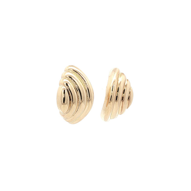 Gold stud earrings 14 karat