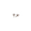 White gold solitaire stud earrings with diamond 14 karat*new