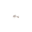 White gold solitaire stud earrings with diamond 14 karat*new