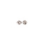 White gold solitaire stud earrings with diamond 14 karat*new