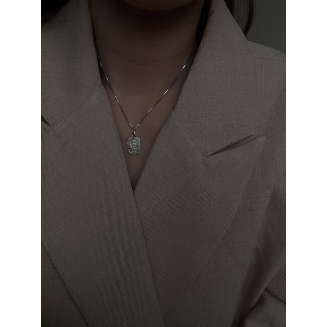 Gold Aquarius pendant 14 karat