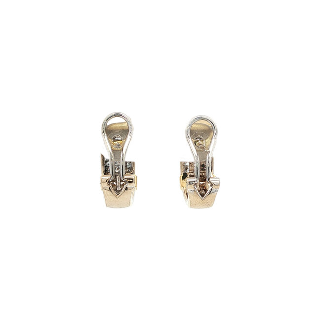 Gold ear jewelry with diamond 18 karat