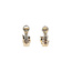Gold ear jewelry with diamond 18 karat