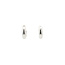 White gold hinged hoop earrings from Bron Jewelry 14 karat