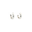 White gold hinged hoop earrings from Bron Jewelry 14 karat