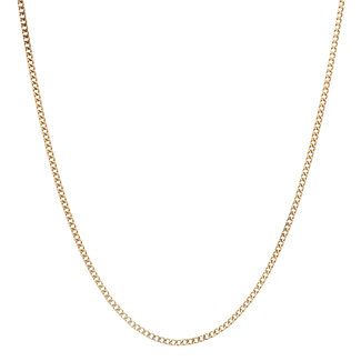 Golden long gourmet necklace