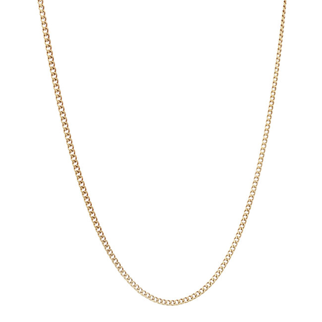 Gouden lengtecollier gourmet 40 cm 14 karaat