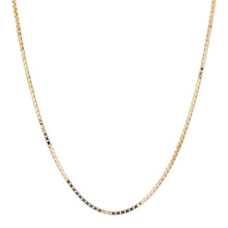 Gold long Venetian necklace