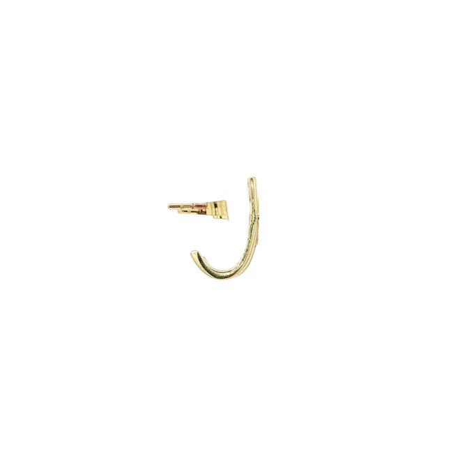 Goldene Ohrstecker mit Diamant 14 Karat