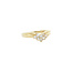 Gold ring with zirconia 14 karat