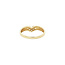 Gold ring with zirconia 14 karat