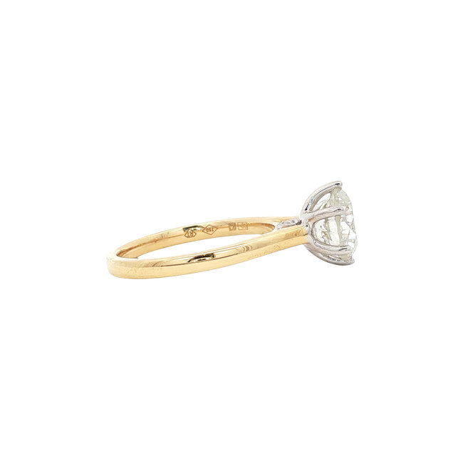 Gouden ring met diamant 2.03ct. 18 karaat* nieuw