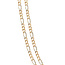 Gouden figaro collier 61 cm 14 karaat