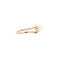 Rose gold ring with pearl 18 karat