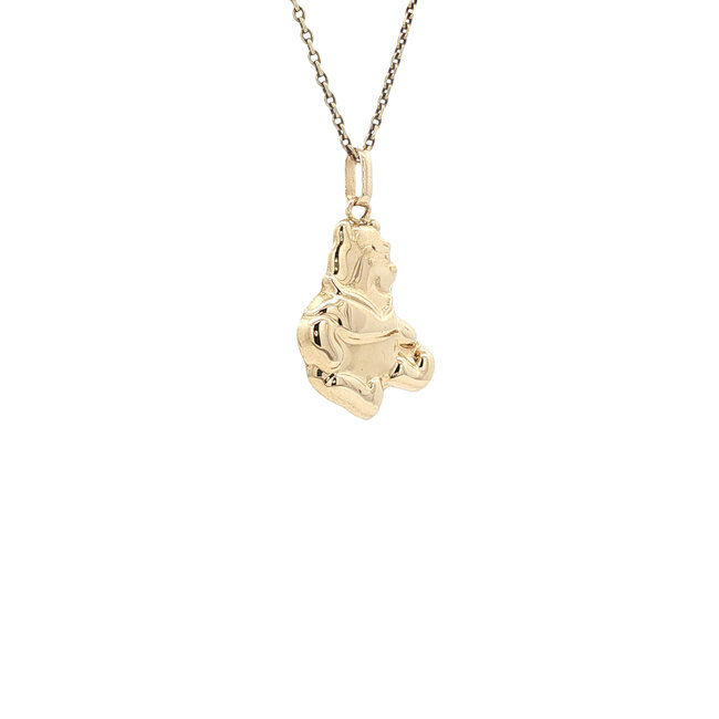 Gold pendant Winnie the Pooh 14 karat
