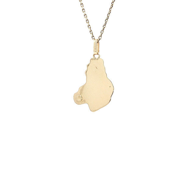 Gold pendant Winnie the Pooh 14 karat