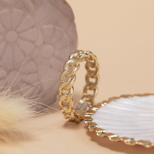 Gold gourmet ring 14 karat