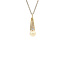 Gold pendant with pearl and diamond 14 karat