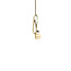 Gouden hanger met parel en diamant 14 karaat