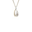 White gold pendant with zirconia 14 karat