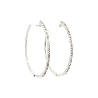 White gold diamond earrings