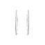 White gold earrings with diamond 18 karat