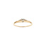 Gouden solitair ring met diamant 14 karaat