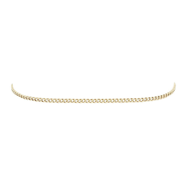 Gold gourmet bracelet 20 cm 14 karat