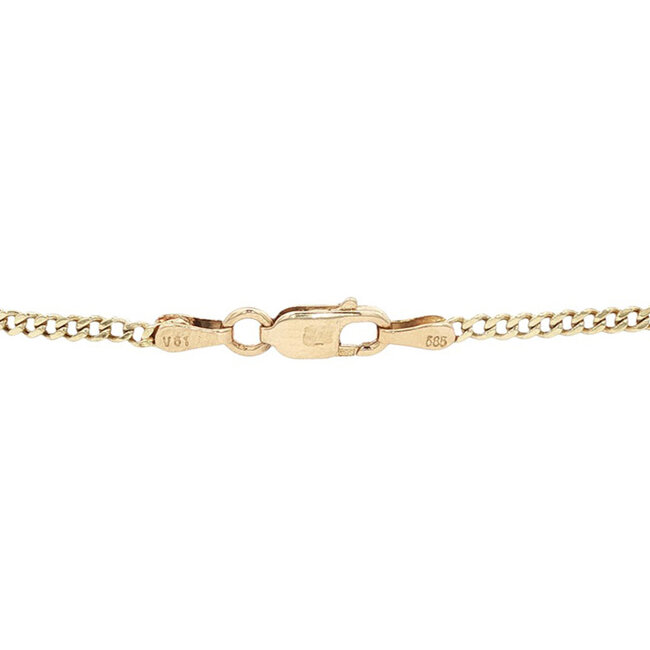 Gold gourmet bracelet 20 cm 14 karat