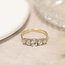 Gouden ring met zirkonia 14 karaat