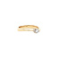 Gold solitaire ring with diamond 18 karat