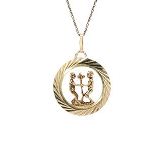 Gouden hanger tweelingen