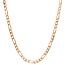 Gouden figaro collier 51 cm 14 karaat