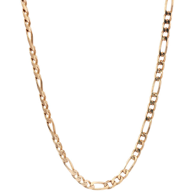 Goldenes Figaro-Collier 51 cm 14 Karat