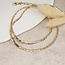Goldener Choker Herz 14 Karat