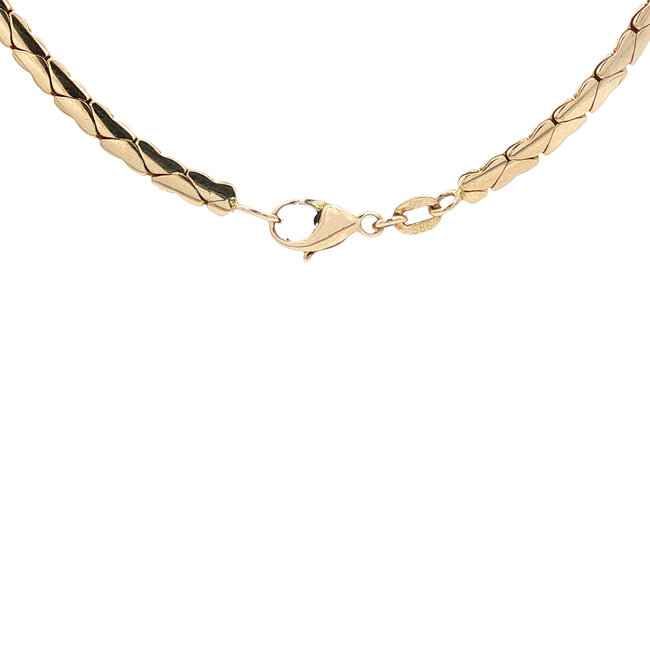 Goldener Choker Herz 14 Karat