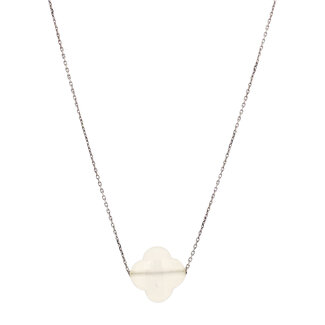 Witgouden collier Morganne Bello