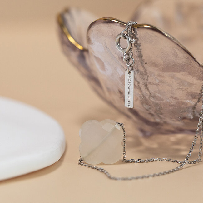 Weißgoldenes Collier von Morganne Bello 42 cm 18 Karat