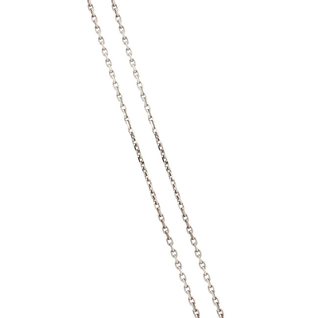 Witgouden collier van Morganne Bello 42 cm 18 karaat