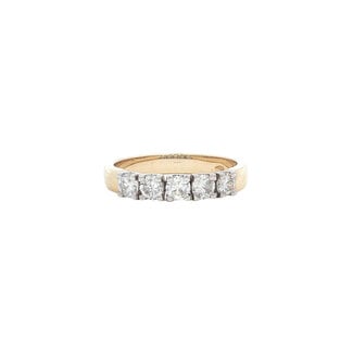 Gouden memoire ring diamant