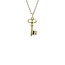 Gold key pendant 14 karat