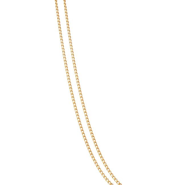 Gouden lengtecollier gourmet 50.5 cm 20 karaat