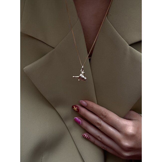 Gouden lengtecollier gourmet 50.5 cm 20 karaat