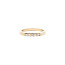 Gold row ring with diamond 14 karat
