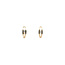 Gold earrings with zirconia 14 karat