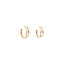 Gold earrings with zirconia 14 karat