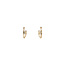 Gold earrings with zirconia 14 karat