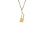Gold pendant padlock 14 karat