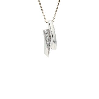 Witgouden hanger zirkonia